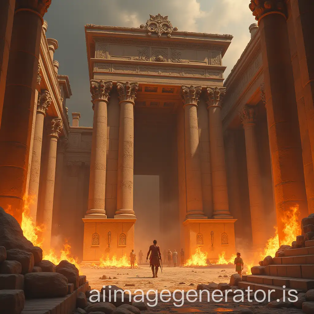 Epic-Blaze-Engulfs-Ancient-Temple-of-Artemis-in-Heroic-Fantasy-Scene