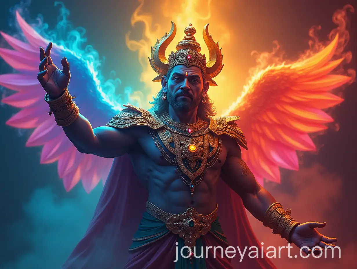 Lord-Genesha-in-Vibrant-Rainbow-Colors