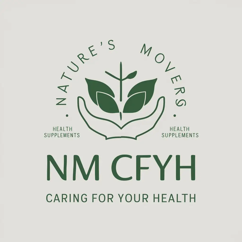 LOGO Design for Natures Movers Health Supplements with NM CFYH Text and Medical Dental Theme