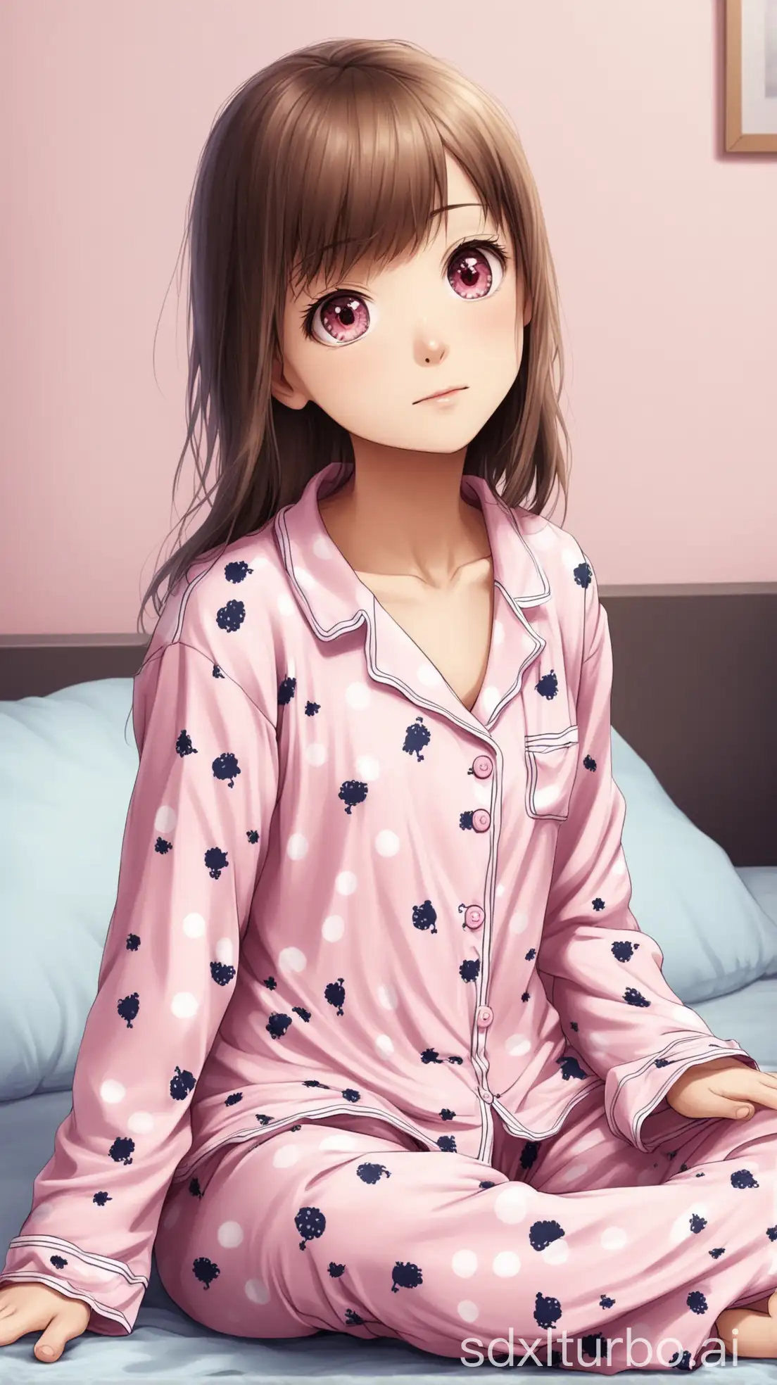 Young-Girl-in-Cozy-Pyjamas-Relaxing-at-Home