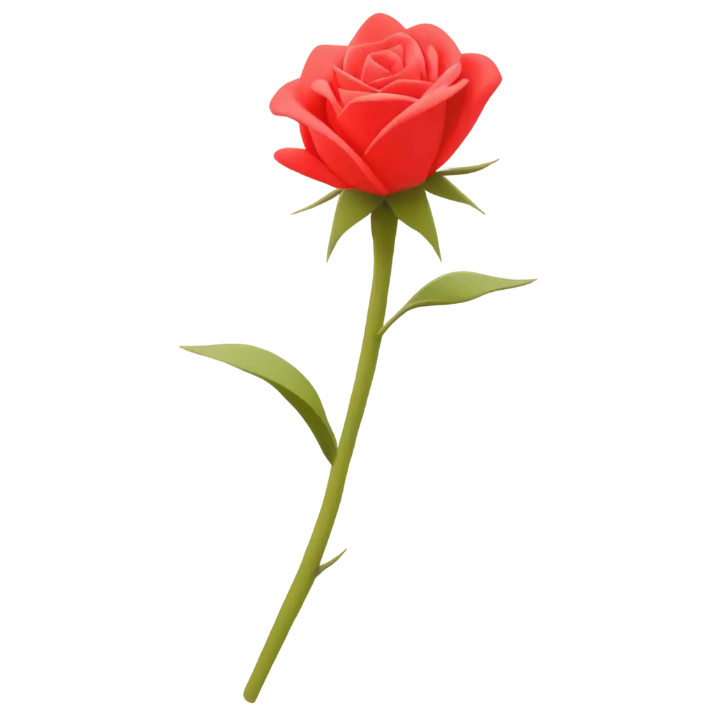 Rose-Cartoon-PNG-Image-HighQuality-Transparent-Artwork-for-Versatile-Use