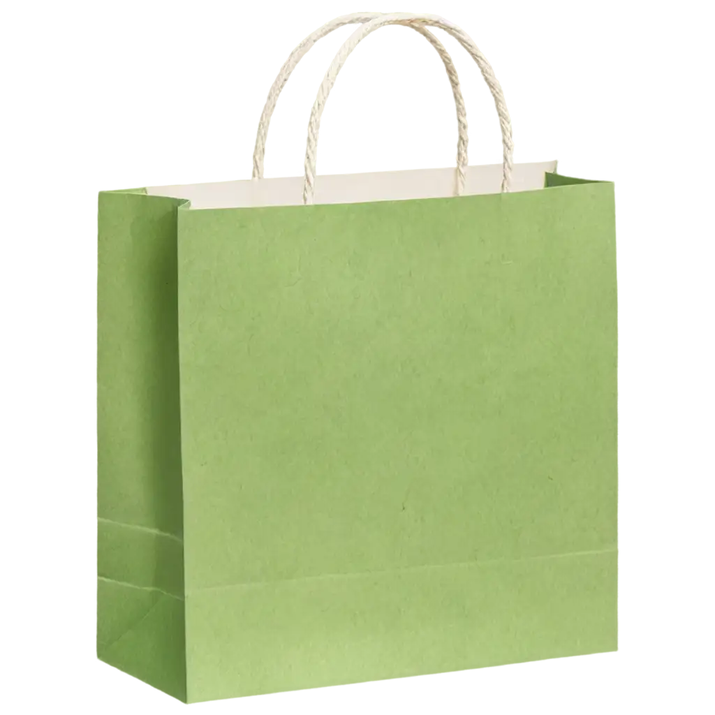 Light-Green-Paper-Bag-PNG-Image-for-Transparent-Background-Use