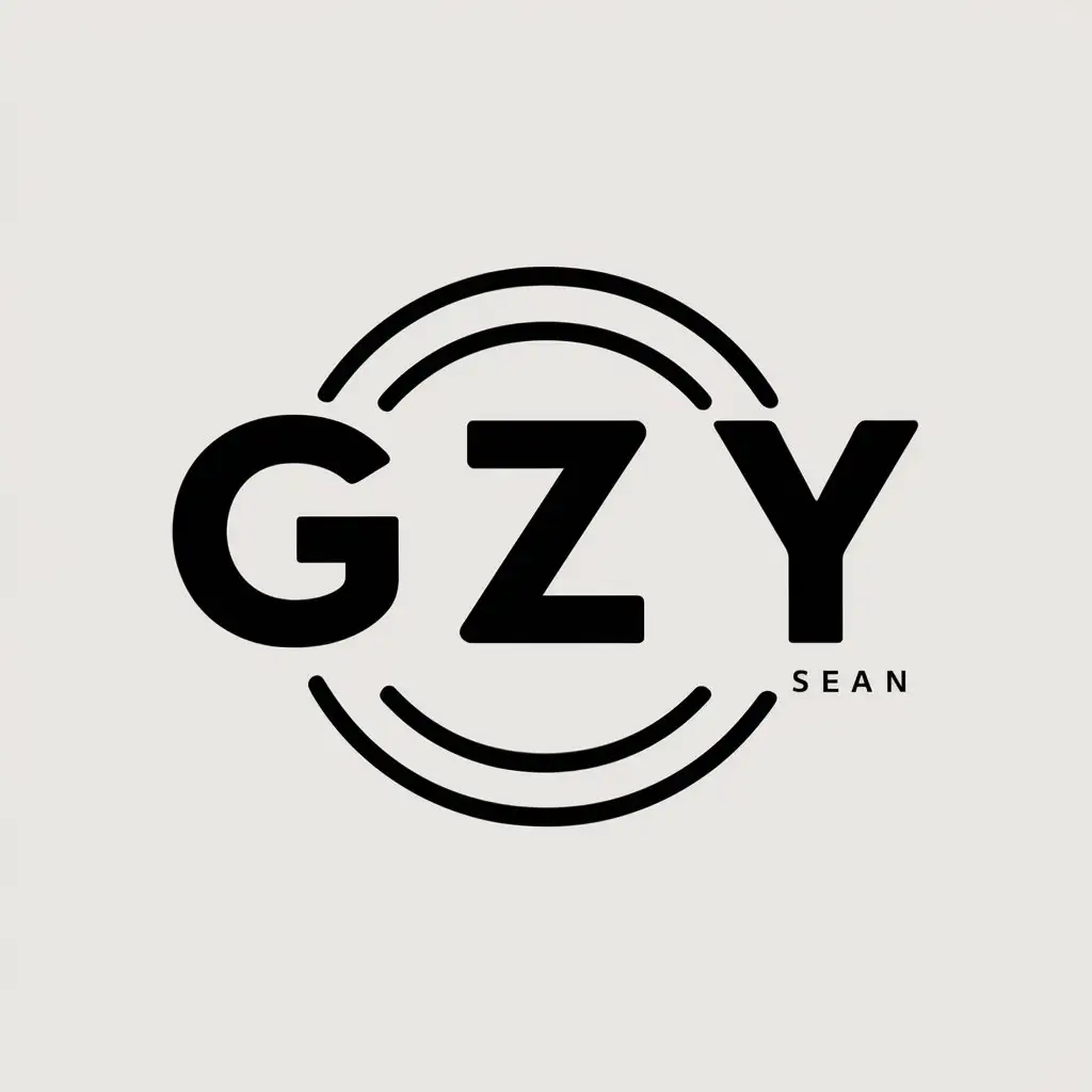 a vector logo design,with the text "gzy", main symbol:rotundity,Moderate,be used in Nonprofit industry,clear background