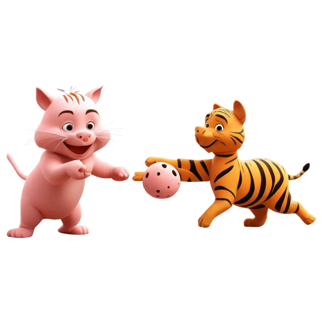 Cartoon-Tiger-Playing-with-Pig-PNG-Image-forPNG-Image-Usage-Scenarios-Fun-and-Creative-Uses