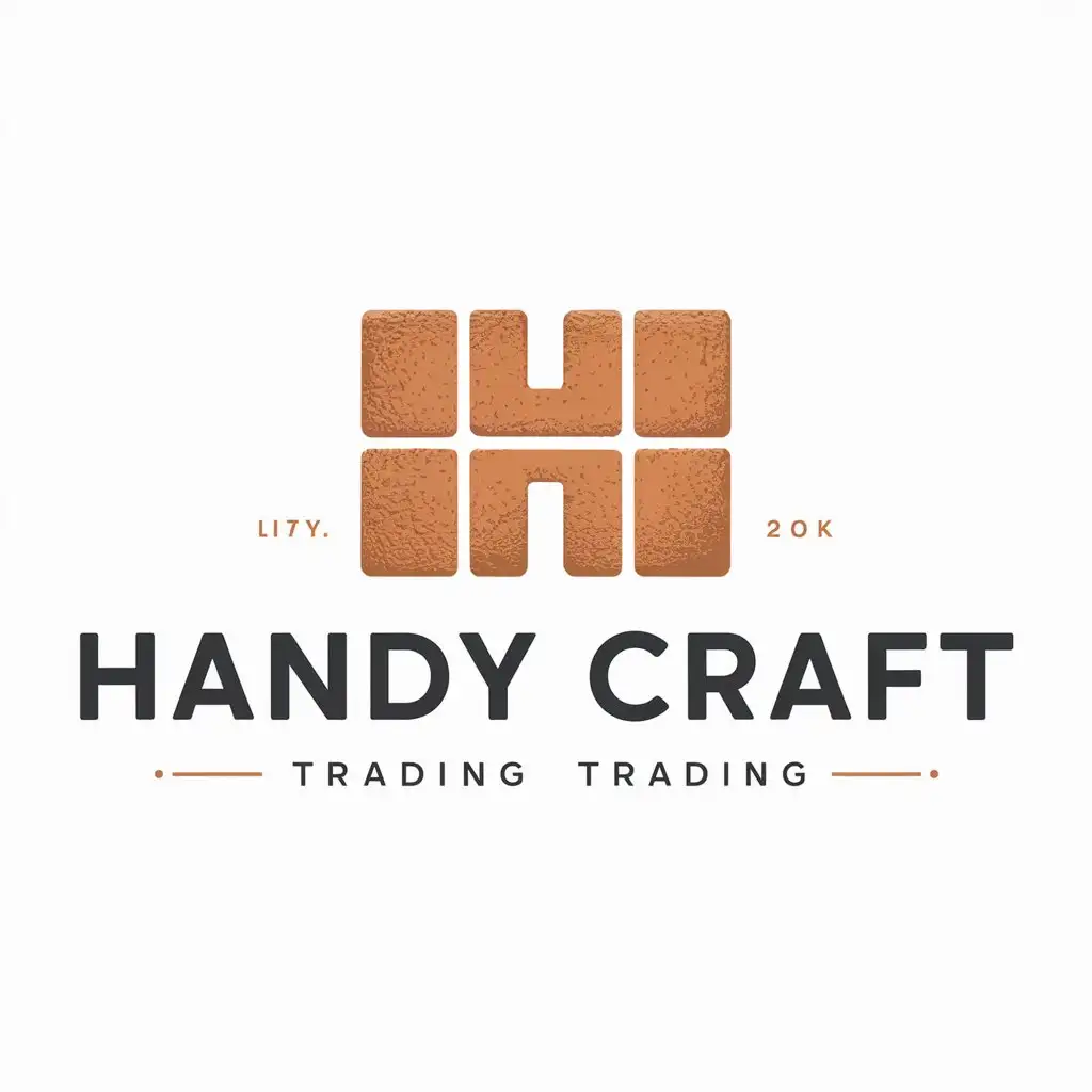 LOGO-Design-for-Handy-Craft-Brick-Symbol-with-a-Modern-Twist-for-Trading-Industry