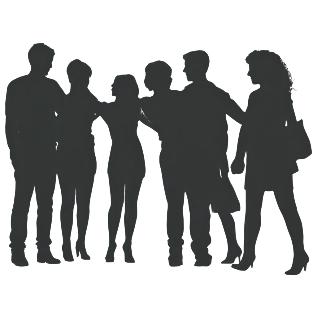 Group-of-People-Embrace-Each-Other-Silhouette-PNG-Perfect-for-Emotional-and-Unity-Themes