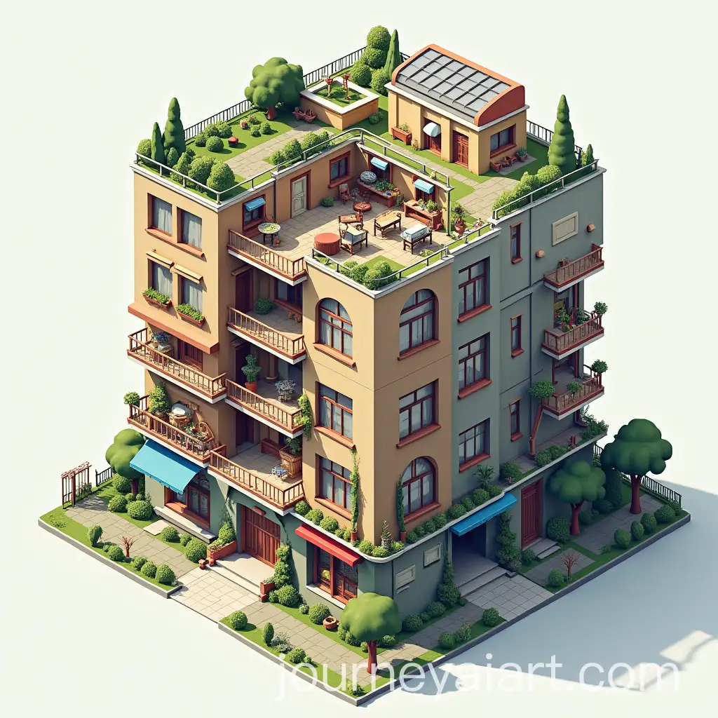 FourStory-Building-Inspired-by-the-Letter-U