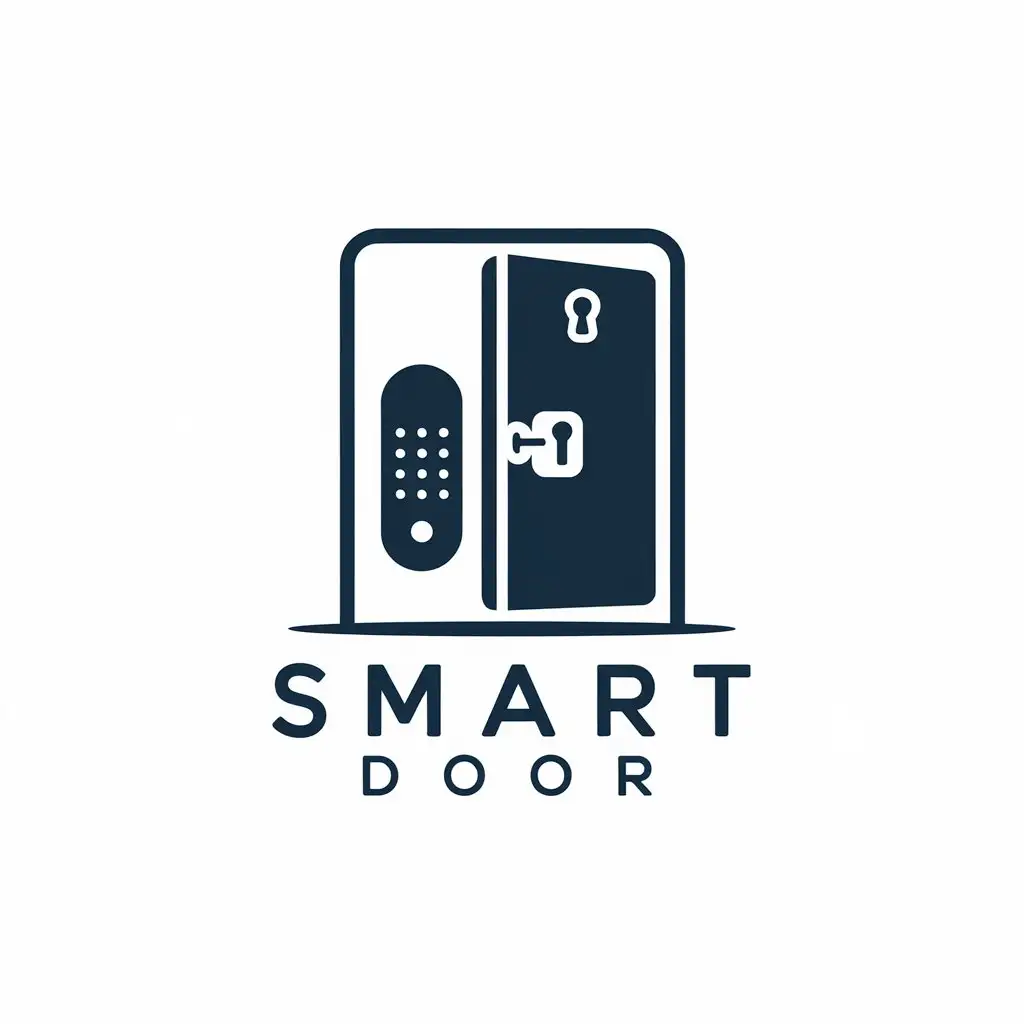 LOGO Design for Smart Door Modern TechInspired Design with Symbolism of Smart Living and Innovation