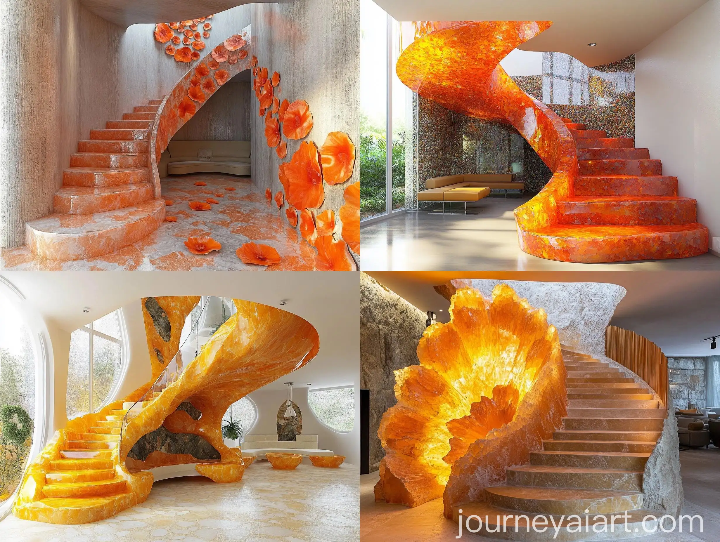 Unique-Orange-Mineral-Rock-Staircase-Interior-Design