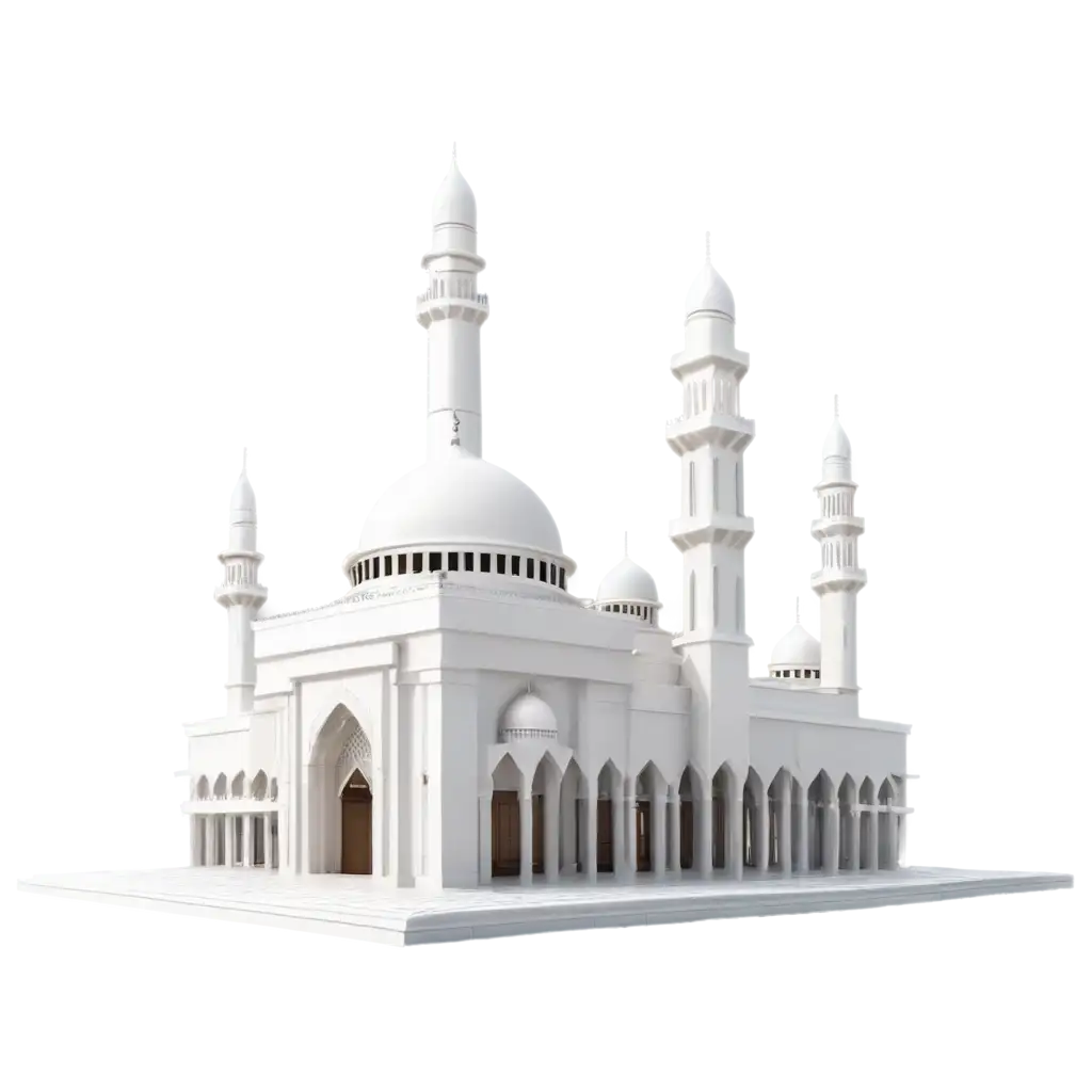 3D-White-Mosque-PNG-Image-Perfect-for-Stunning-Digital-Visuals