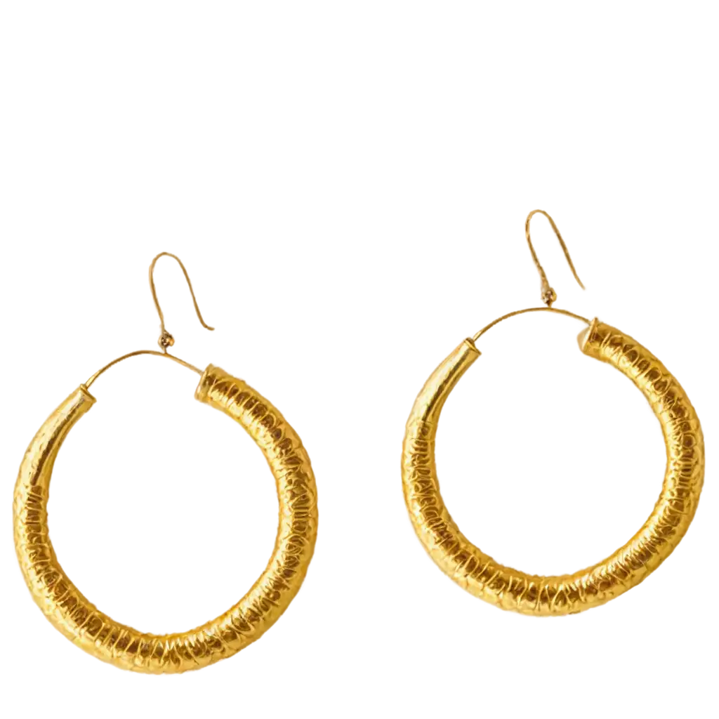 Stunning-Golden-Earrings-PNG-Designs-for-Enhanced-Visual-Appeal