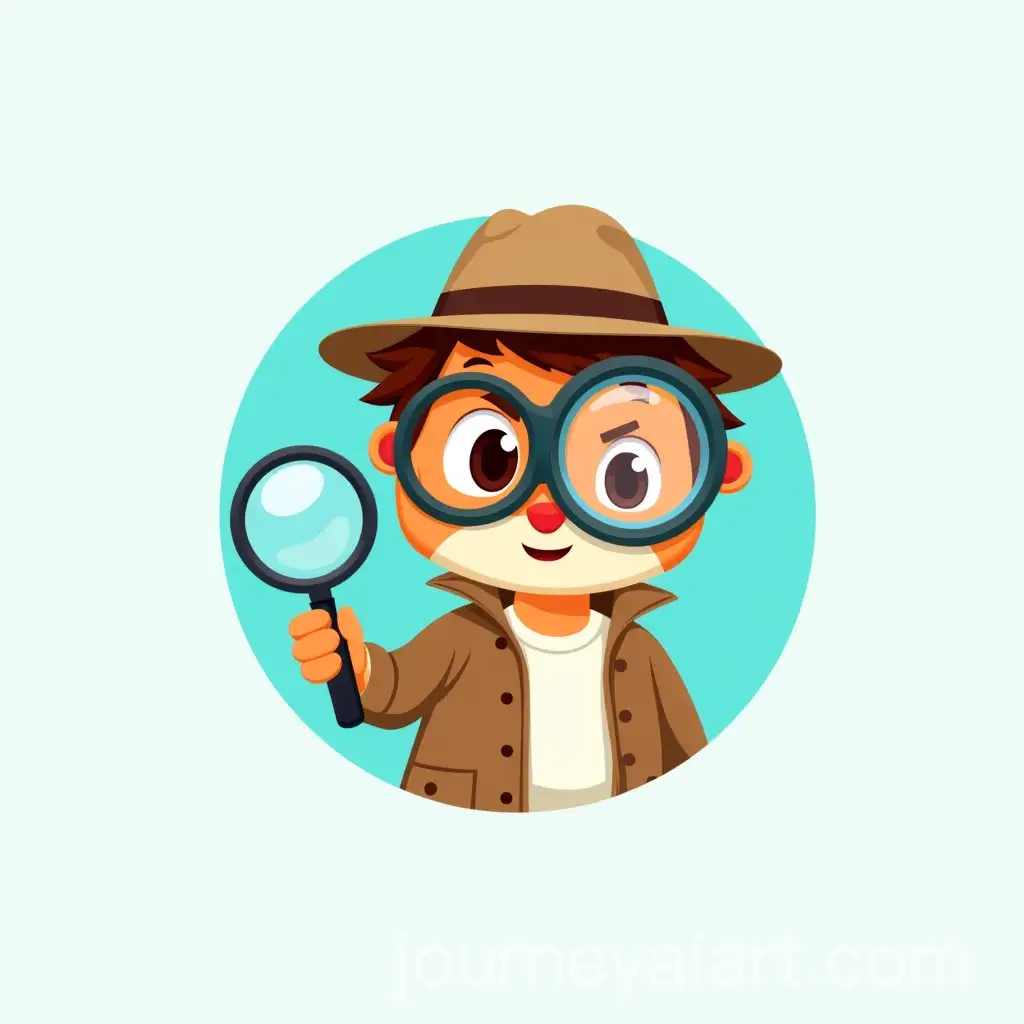 Playful-Logo-Design-for-SugarDetective-Kids-Diabetes-App-with-Friendly-Detective-Mascot