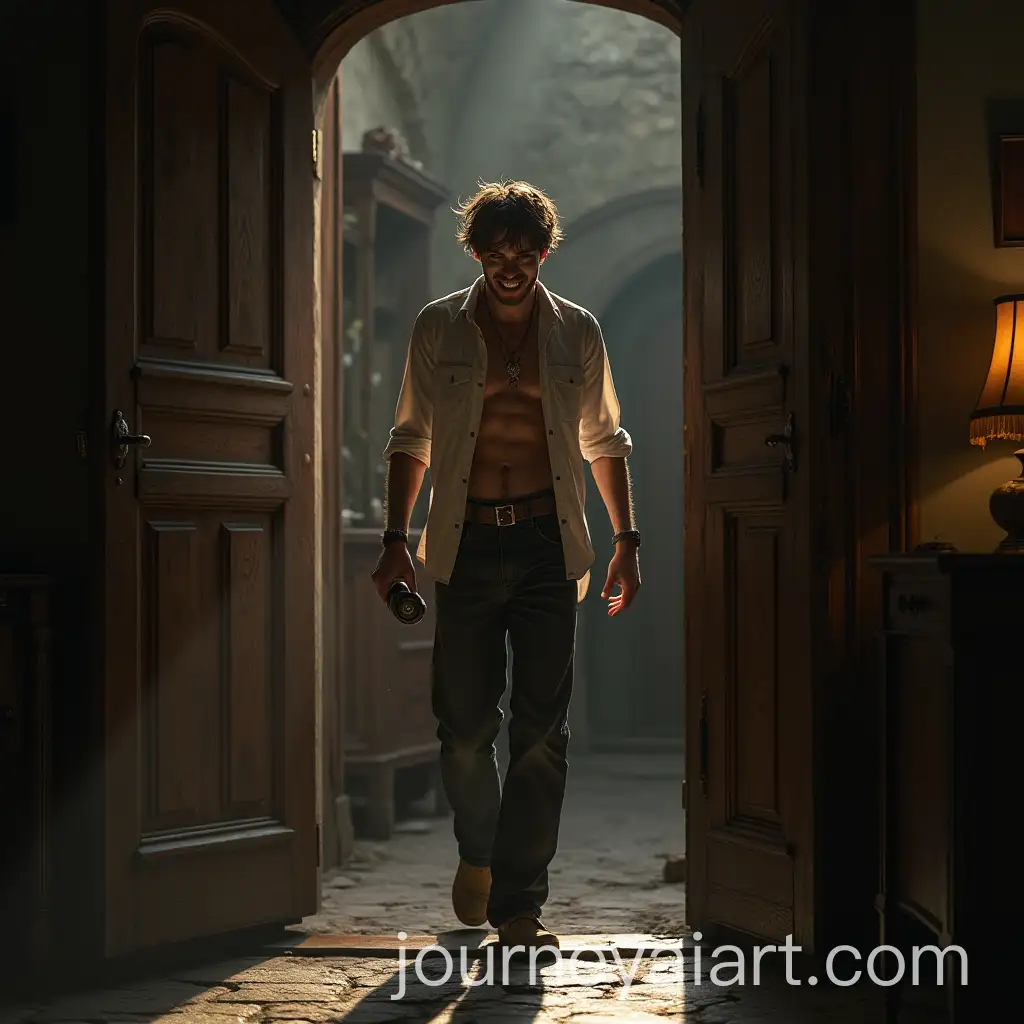 Rivens-Dramatic-Entrance-with-Feverish-Gaze-and-Disheveled-Appearance