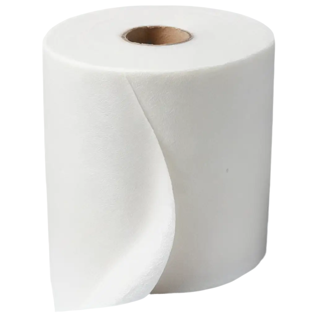 White toilet paper