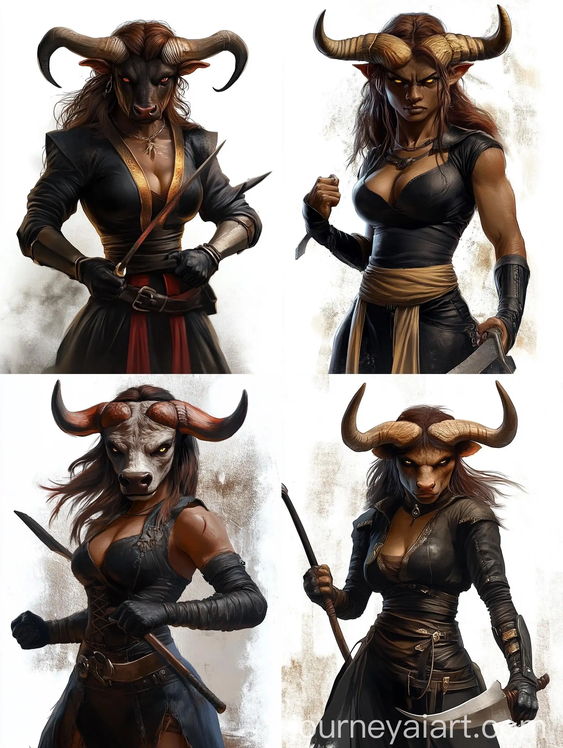 Sinister-Minotaur-Lady-Assassin-in-Dramatic-Pose