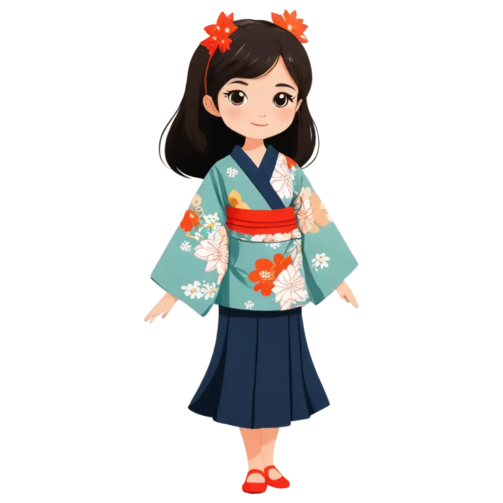 Vibrant-Cartoon-Girl-in-Kimono-PNG-for-Versatile-Creative-Projects