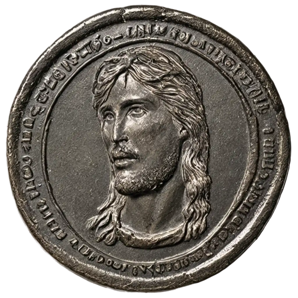 PNG-Image-of-a-Coin-from-the-Time-of-Christ-Exquisite-Details-and-Historical-Authenticity