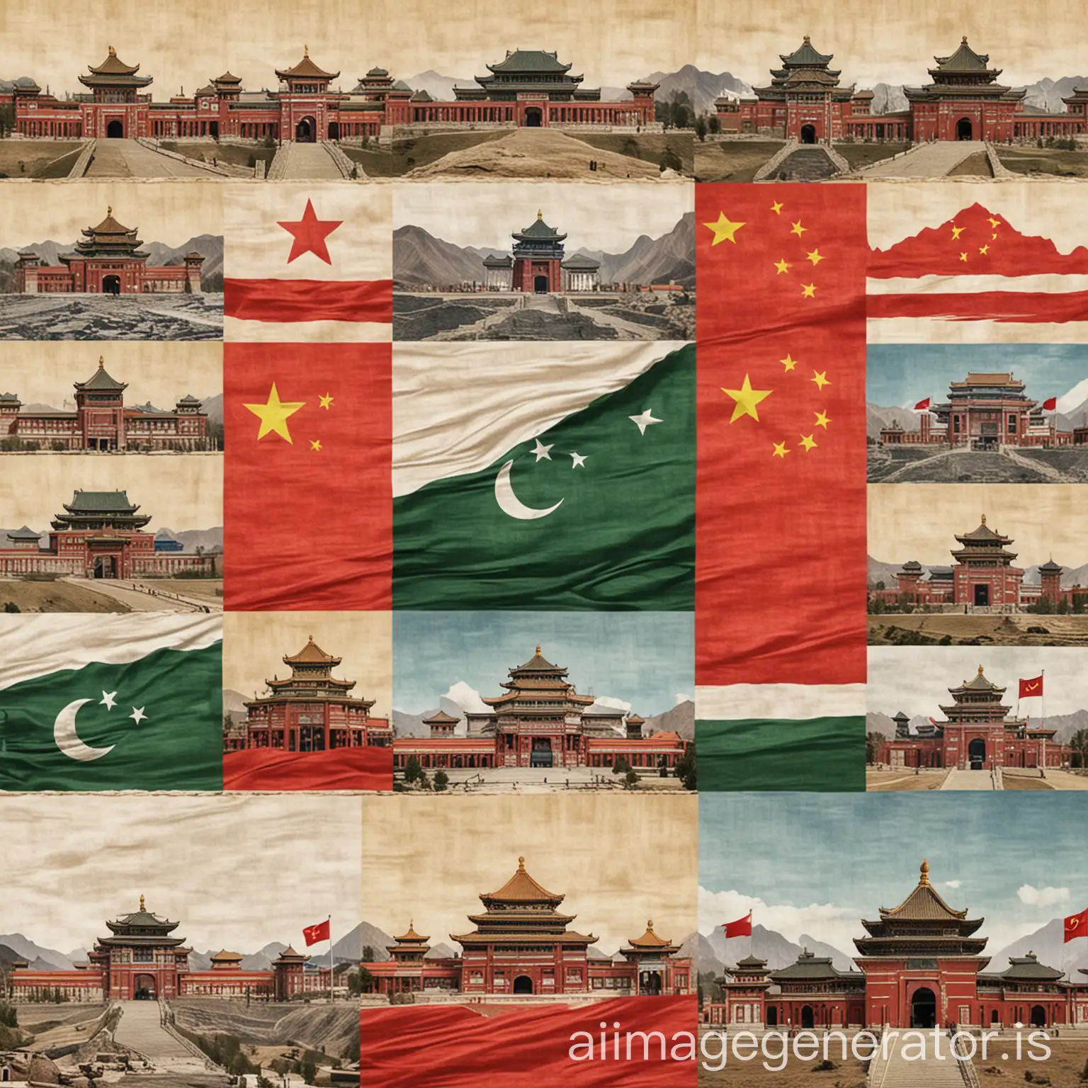 National-Flags-and-Iconic-Buildings-of-China-and-Pakistan-Intertwined