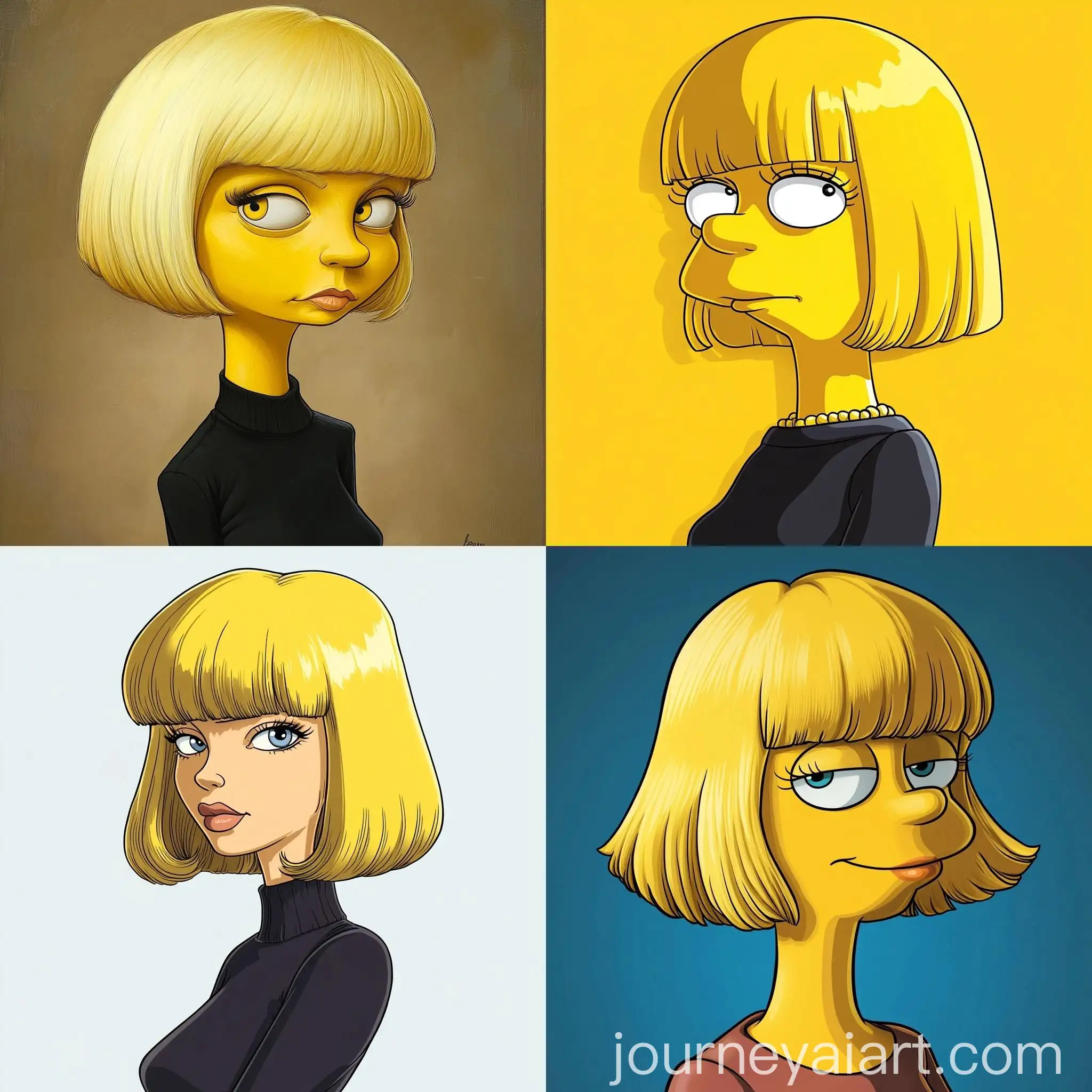 Cartoon-Blonde-Woman-with-Bob-Cut-Hair-in-The-Simpsons-Style