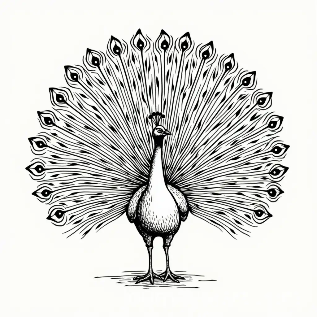 Elegant-SemiCircle-Peacock-Illustration-with-Simplified-Details