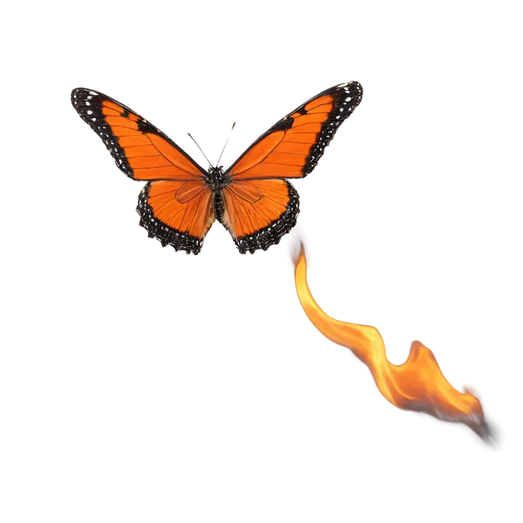 Flaming-Butterfly-PNG-Captivating-AIGenerated-Art-for-Creative-Projects