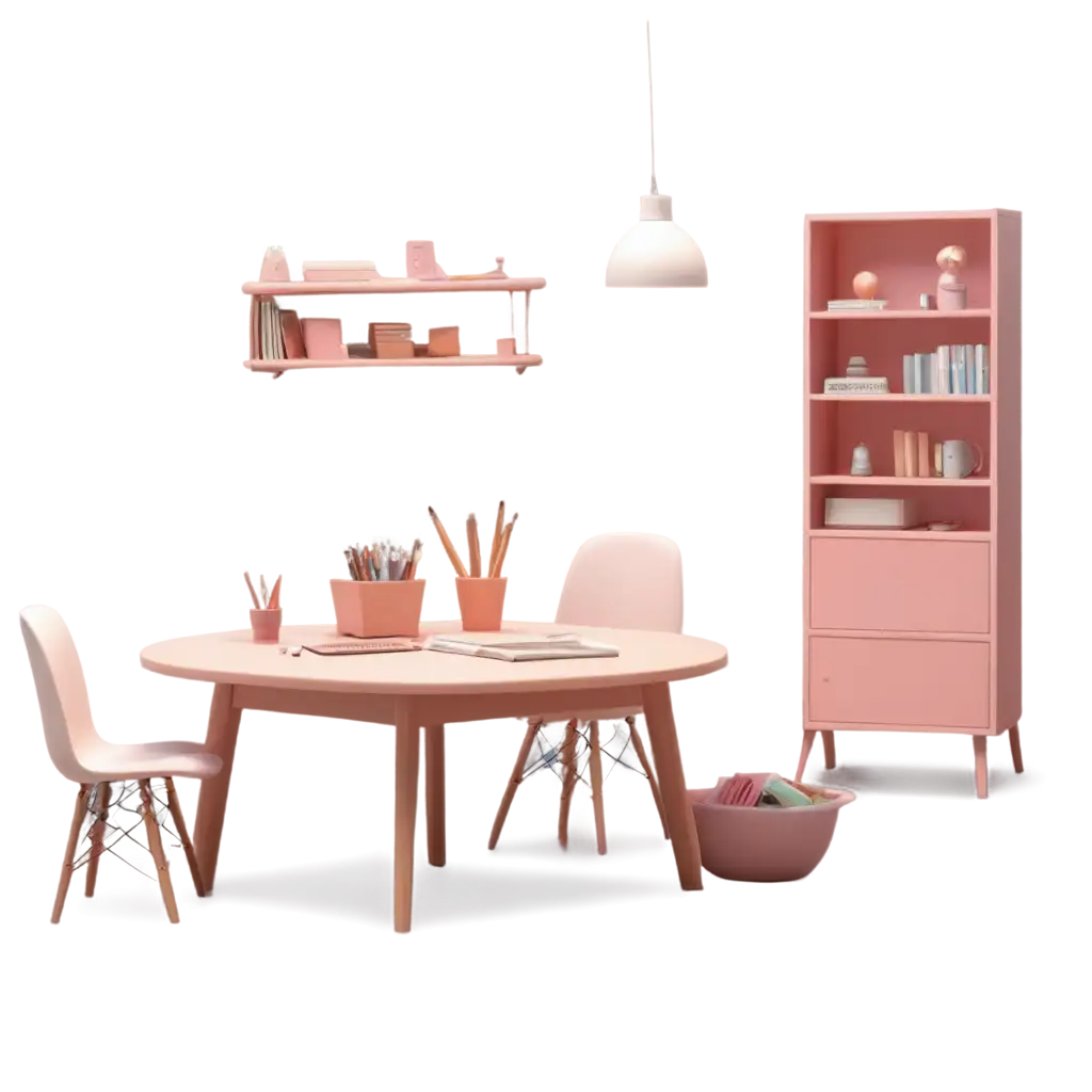 3D-Animation-Style-PNG-Image-of-a-Girls-Room-with-Table-in-Foreground