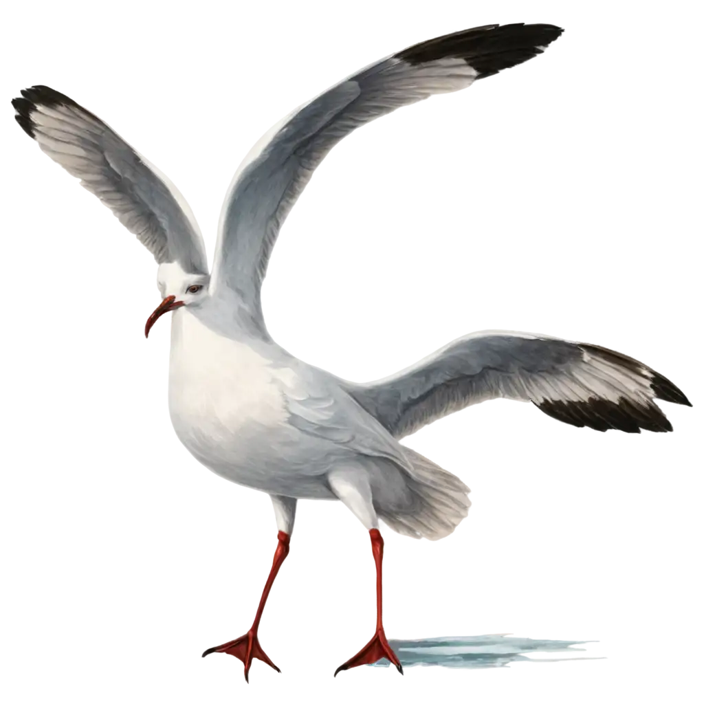 HandDrawn-Seagull-PNG-Exquisite-Artistry-for-Digital-Projects