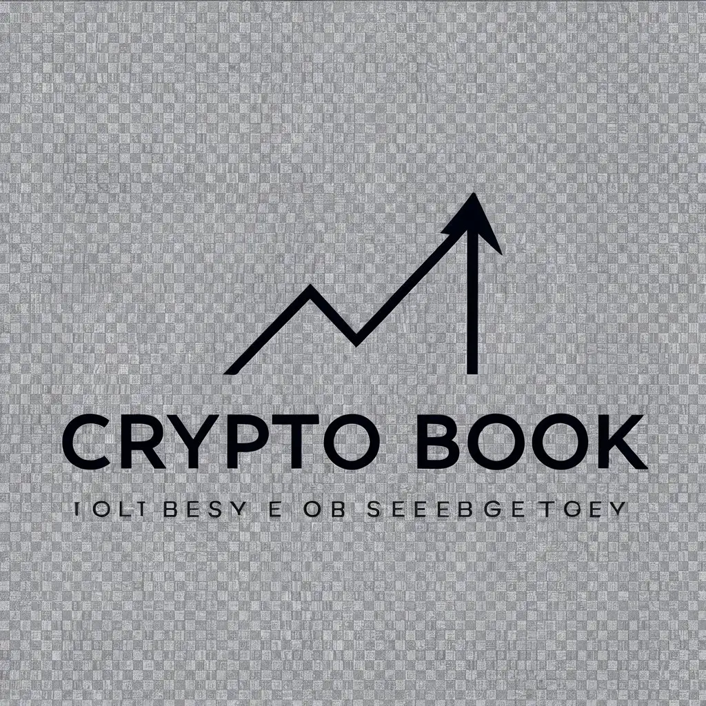 a logo design,with the text "Crypto Book", main symbol:arrow right up,Minimalistic,be used in Internet industry,clear background