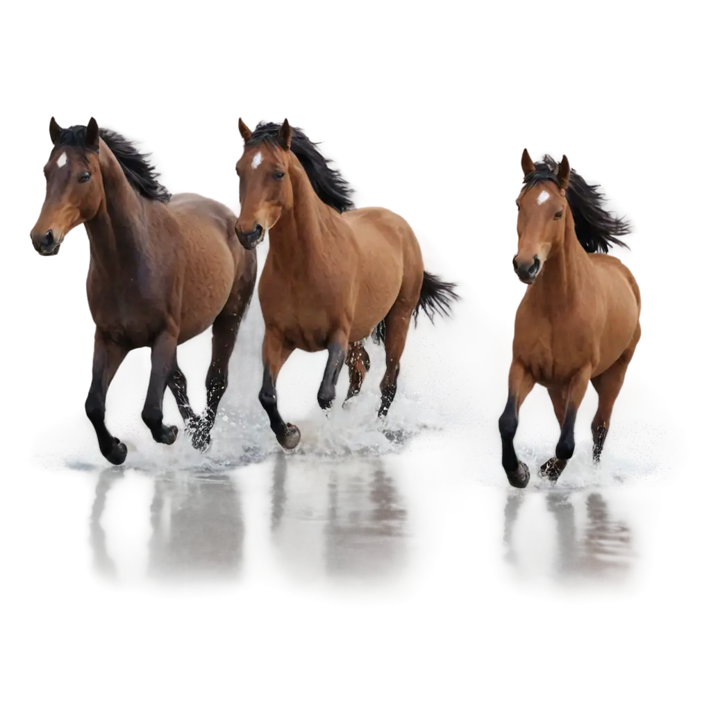 HighQuality-PNG-Image-of-Horses-Running-in-Water-AI-Art-Prompt-Generation