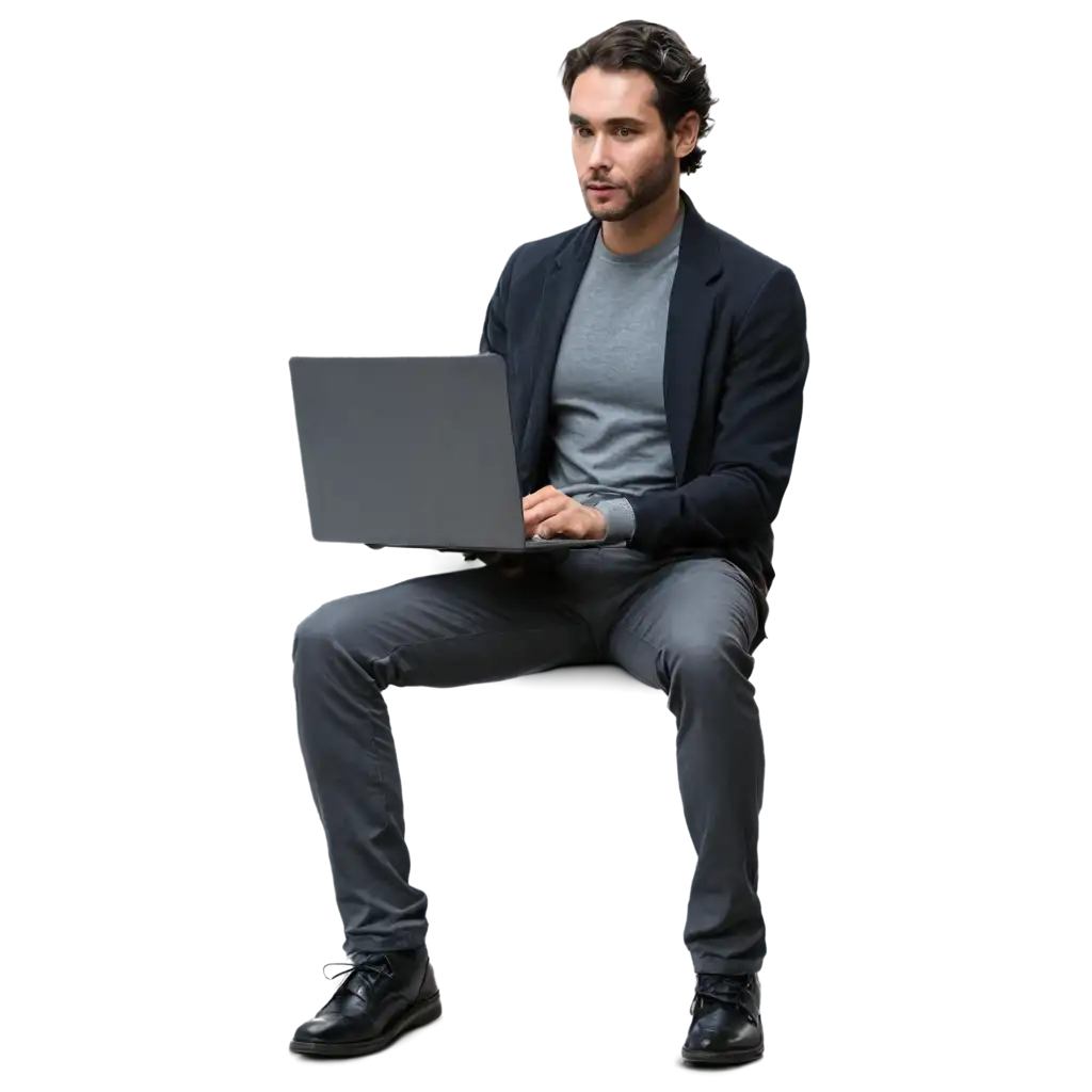 Enhance-Your-Online-Presence-with-a-HighQuality-PNG-Image-of-a-Person-with-Computer