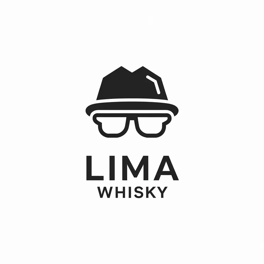 LOGO Design for Lima Whisky Minimalistic Developer Icon with Text and Clear Background for Technology Industry