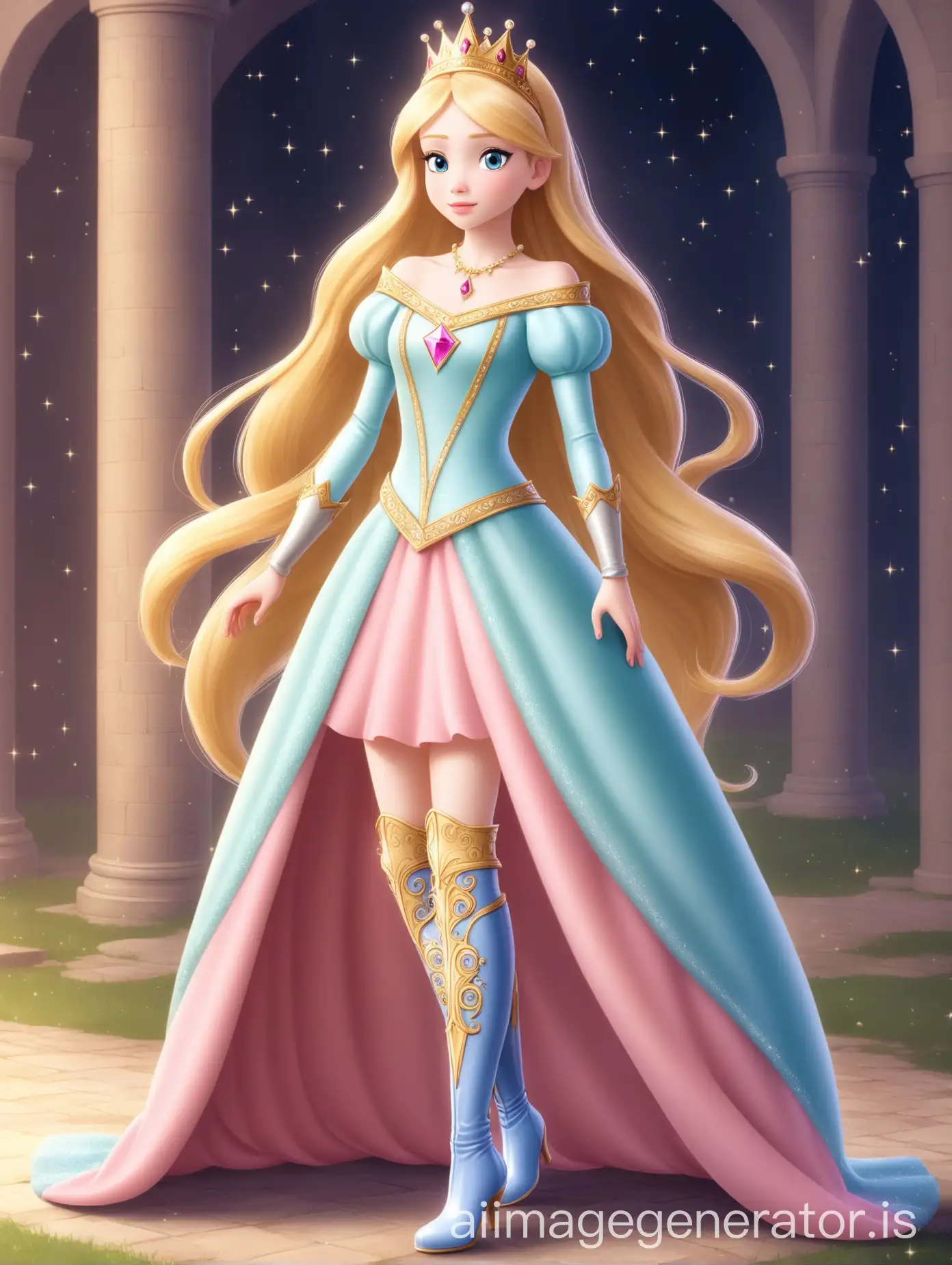 Elegant-Princess-in-Long-Boots