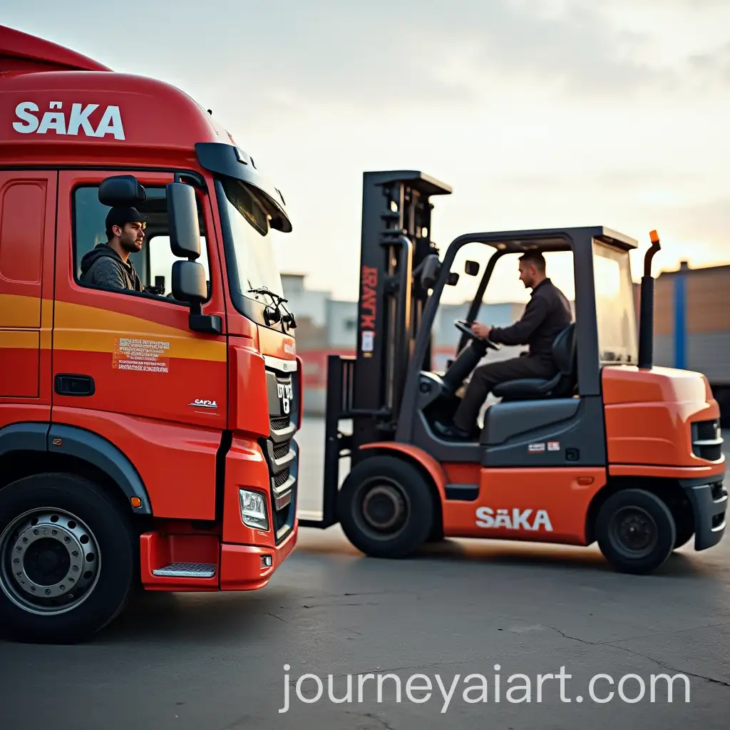Red-and-Orange-Truck-with-SKA-and-Active-Forklift