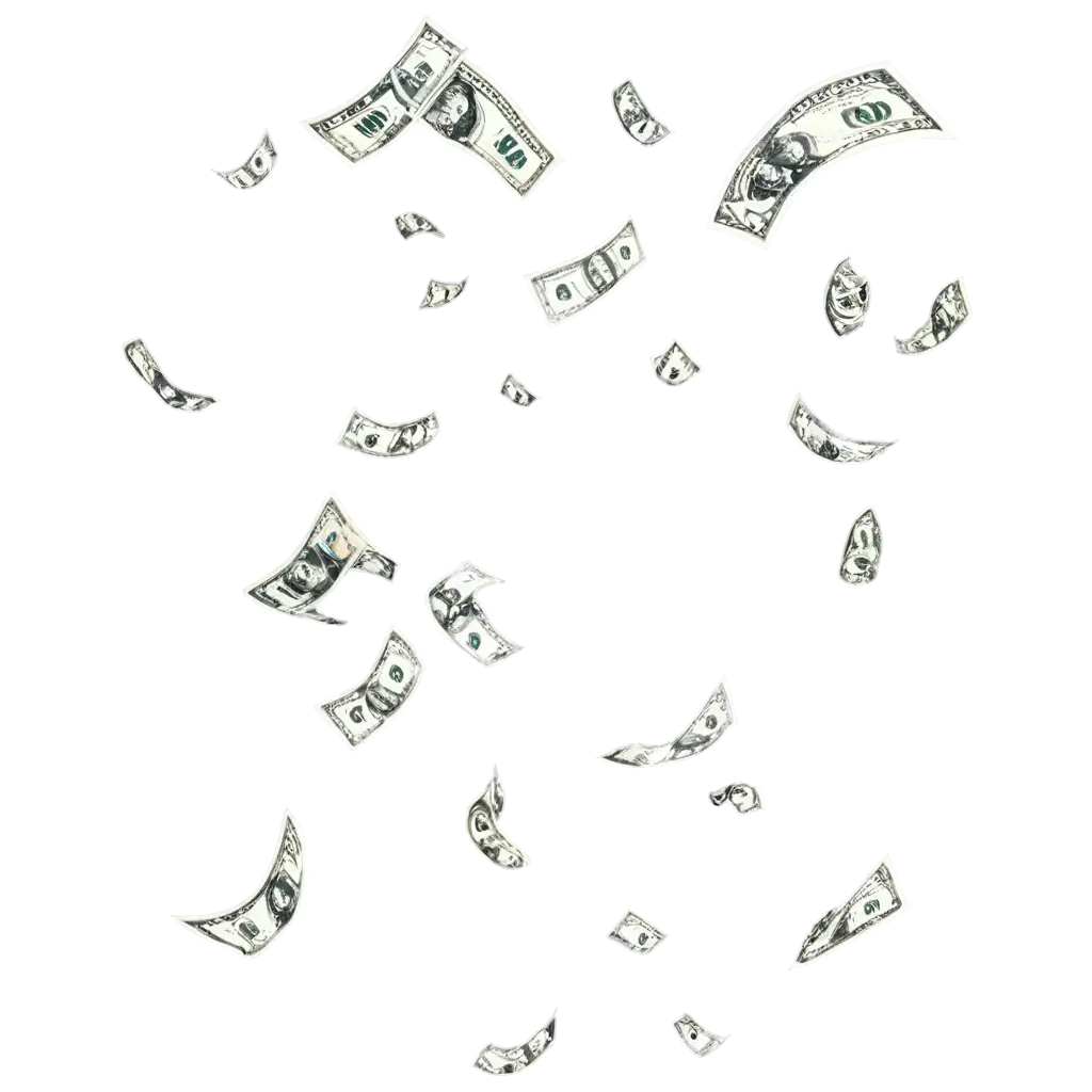 HighQuality-PNG-Image-of-Falling-Money-Captivating-Visuals-for-Digital-Content