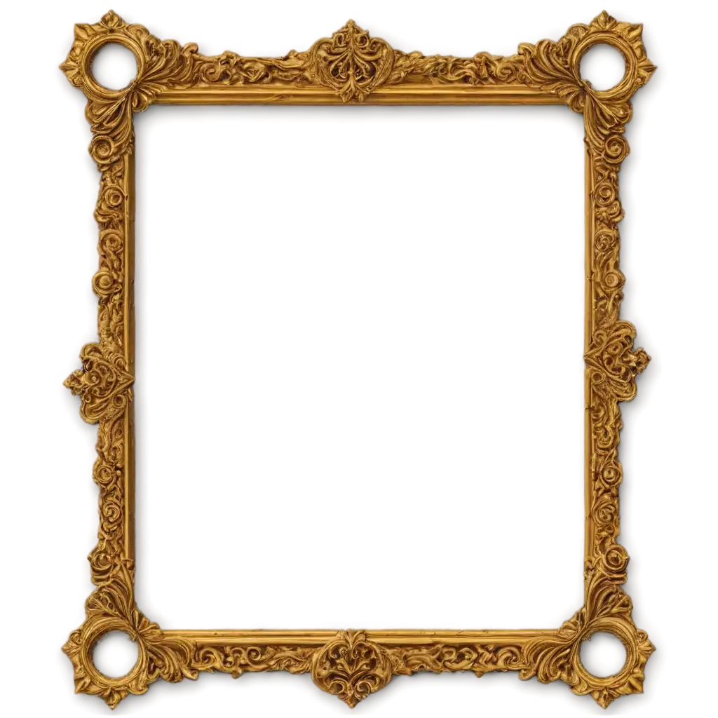 Frame-Border-PNG-Image-Perfect-for-Customization-and-Graphic-Design