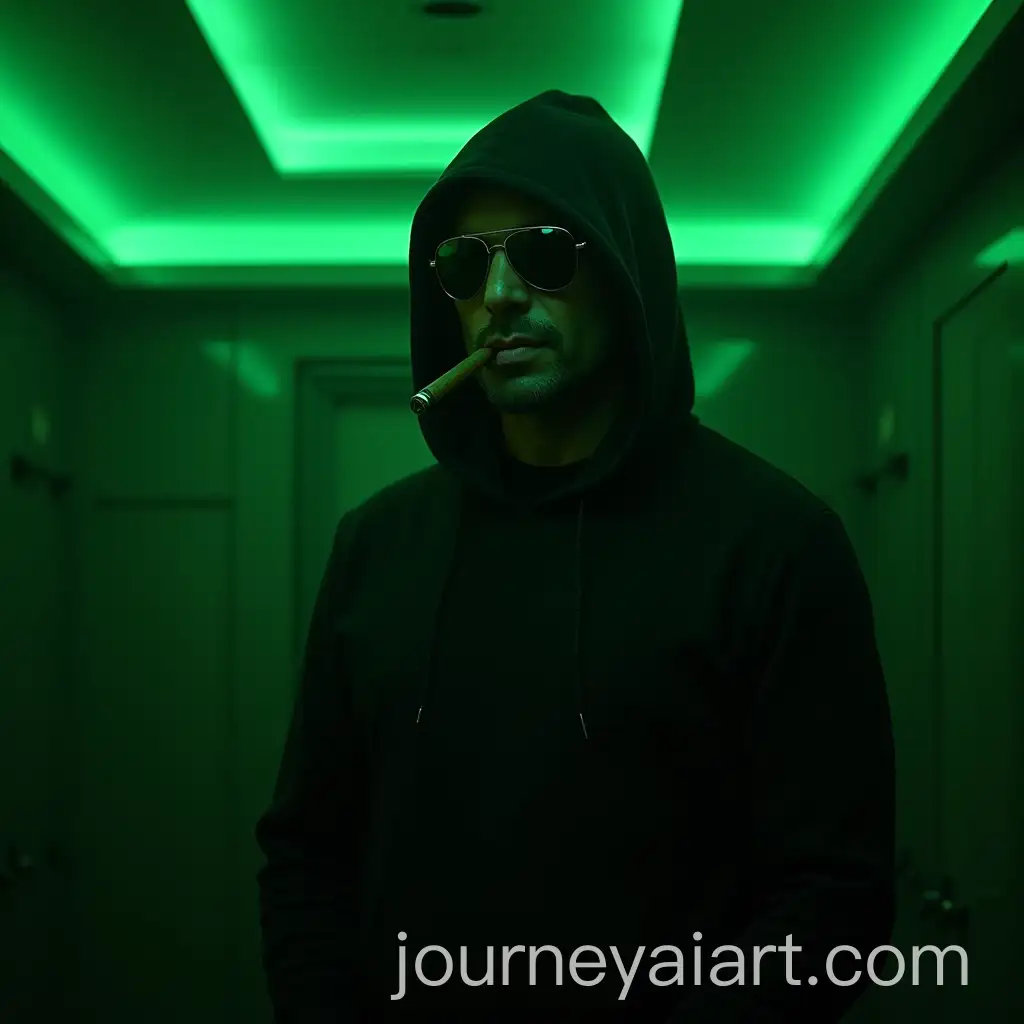 Mysterious-Hooded-Figure-in-Green-Neon-Ambiance