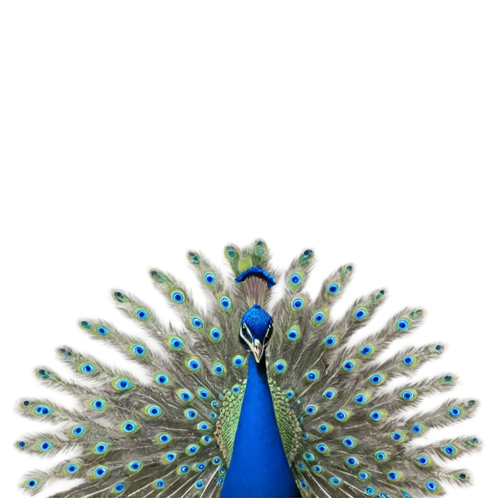 Stunning-Peacock-with-9-Feathers-HighQuality-PNG-Image-for-Versatile-Usage