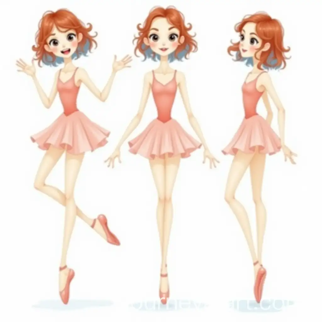 Ballerina-Girl-in-Multiple-Dance-Poses-with-Emotional-Expressions