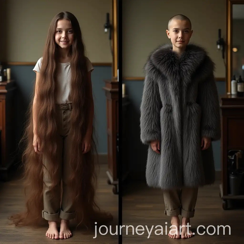 Young-Womans-Hair-Makeover-in-Vintage-Hair-Salon-with-Shaved-Bald-Look