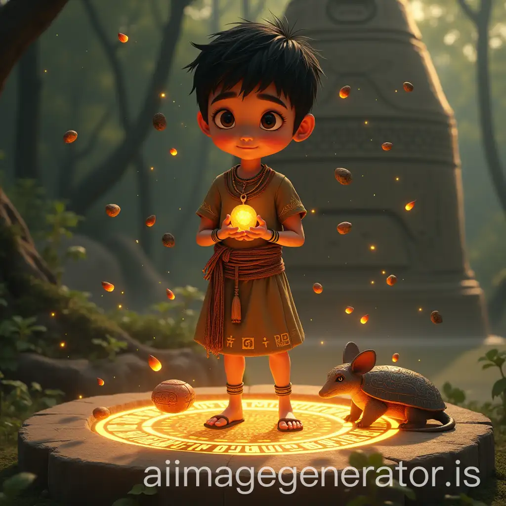 Mesoamerican-Boy-with-Glowing-Clay-Sphere-on-Ancient-Stone-Platform