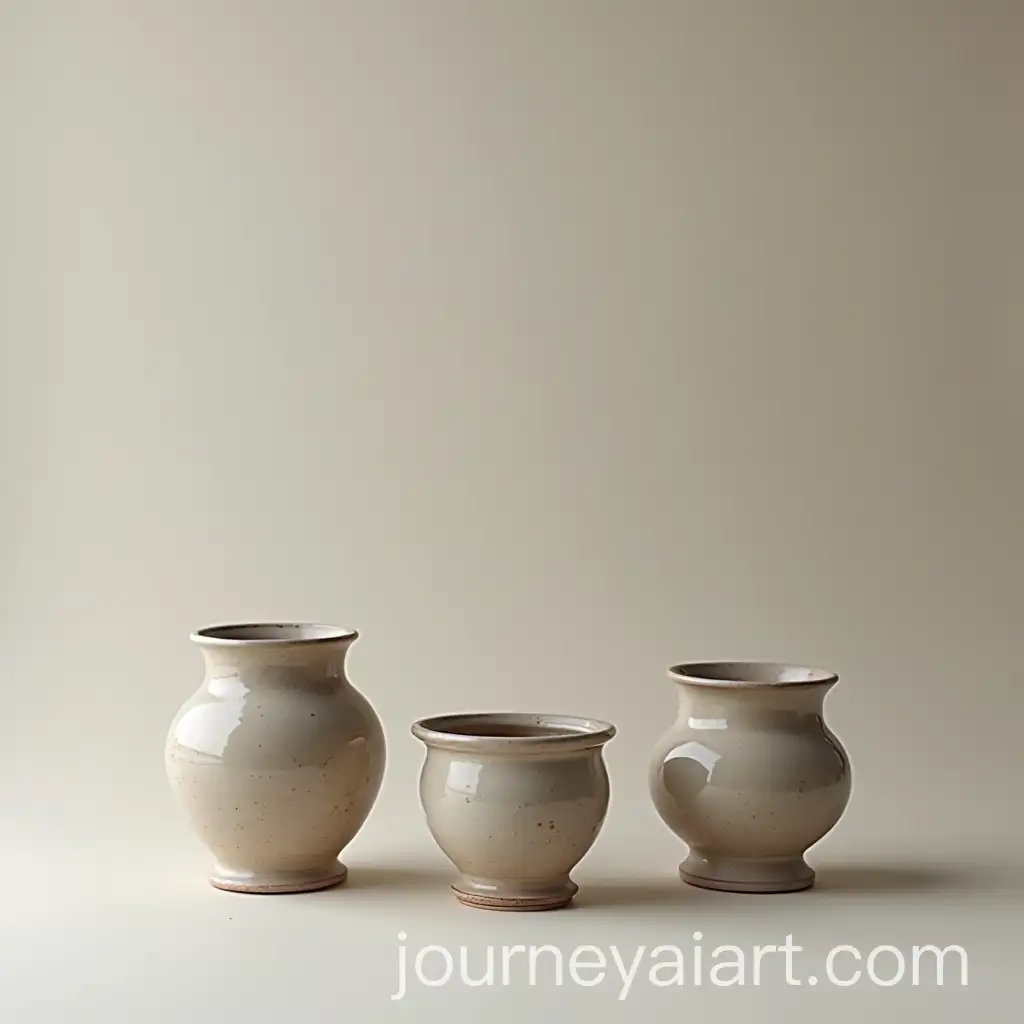 Studio-Shooting-of-Three-Pots-on-Monochrome-Background