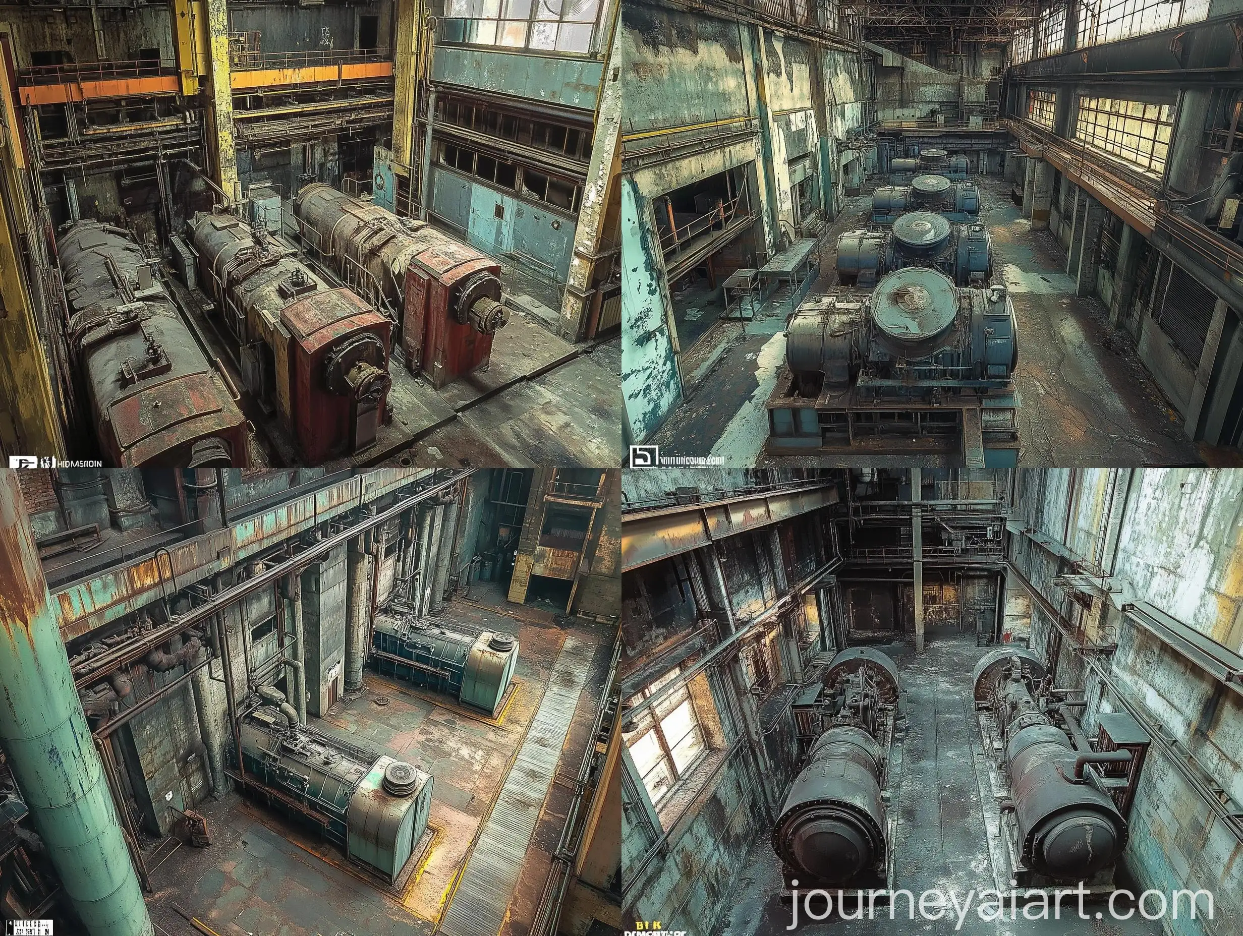 Abandoned-Power-Plant-Room-with-Generators-and-Faded-Paint