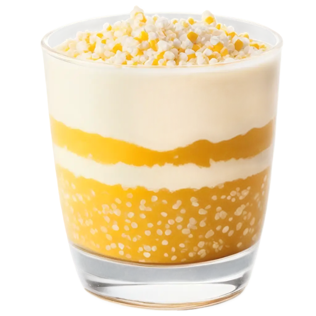 HighQuality-PNG-Image-of-a-Plastic-Cup-Drink-with-Layers-of-Corn-Kernels-Milk-Corn-Jam-and-Grated-Cheese