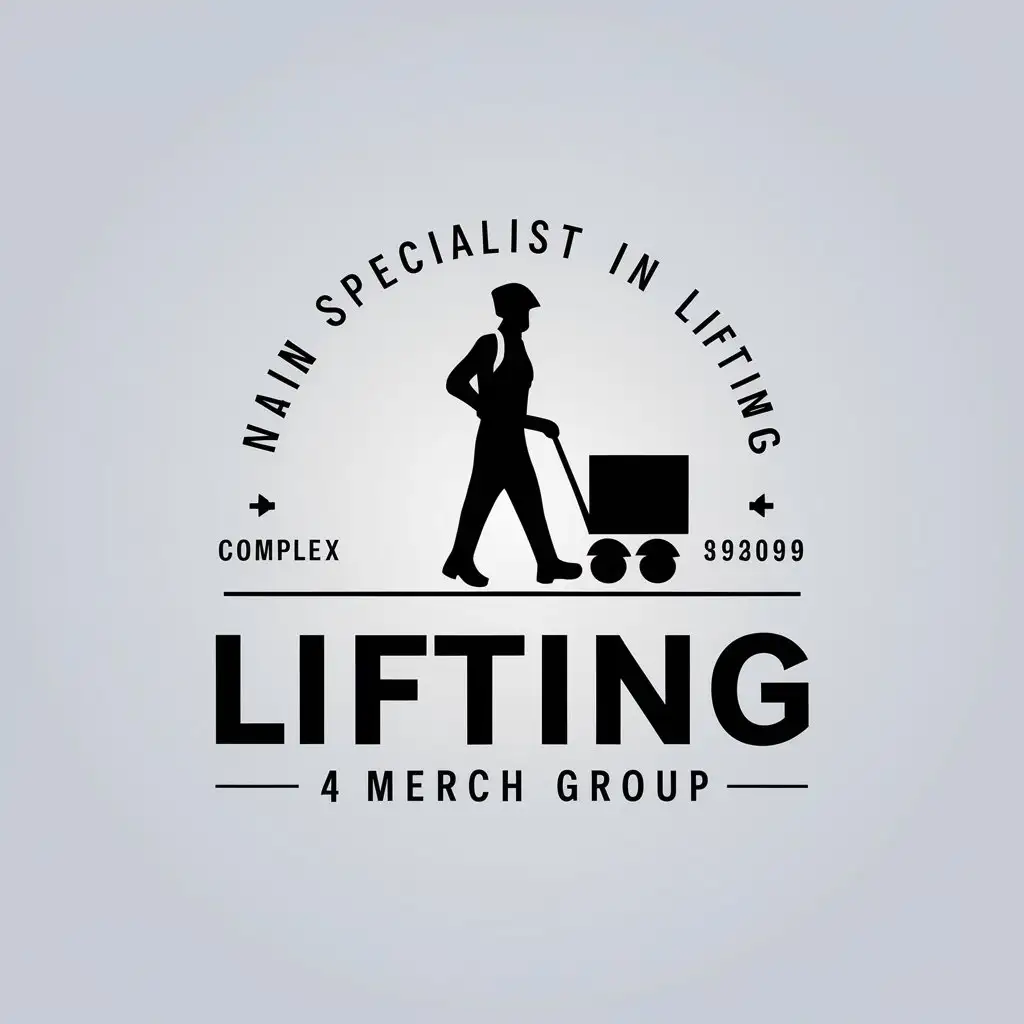 LOGO-Design-For-Lifting-Vector-Design-with-Porter-and-Trolley