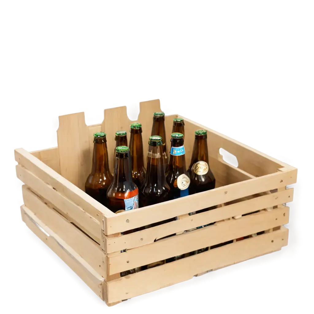 CRATE-OF-BOTTLED-BEERS-PNG-Image-HighQuality-Illustration-for-Beverage-Marketing