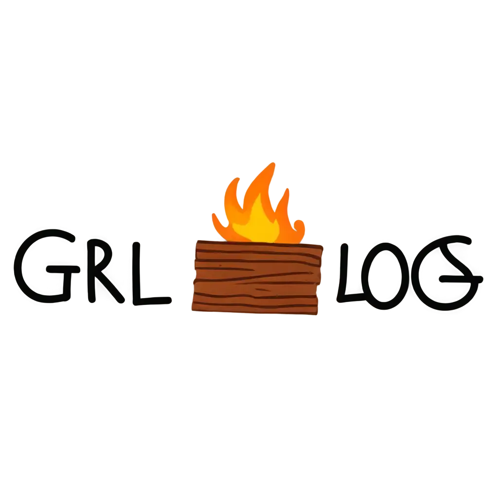 Stylized-Grill-Logs-Icon-PNG-with-Flame-HighQuality-PNG-Format-for-VersPNG-Image-Usage-Scenariosatile-Applications
