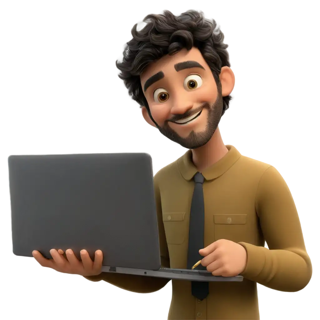 Male-Character-Holding-Pen-Pointing-to-Computer-Screen-PNG-Image