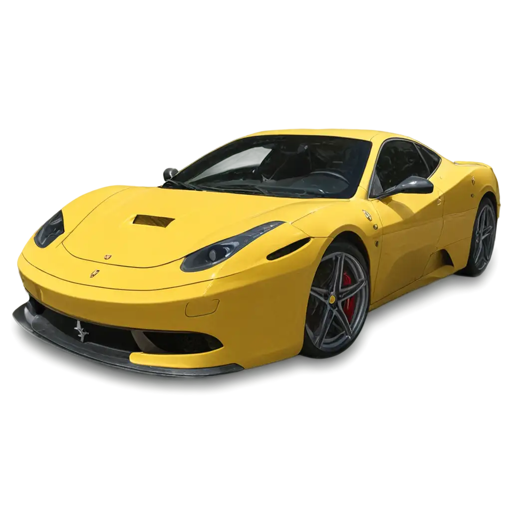 Stunning-Yellow-Ferrari-PNG-HighQuality-Image-for-Your-Creative-Projects