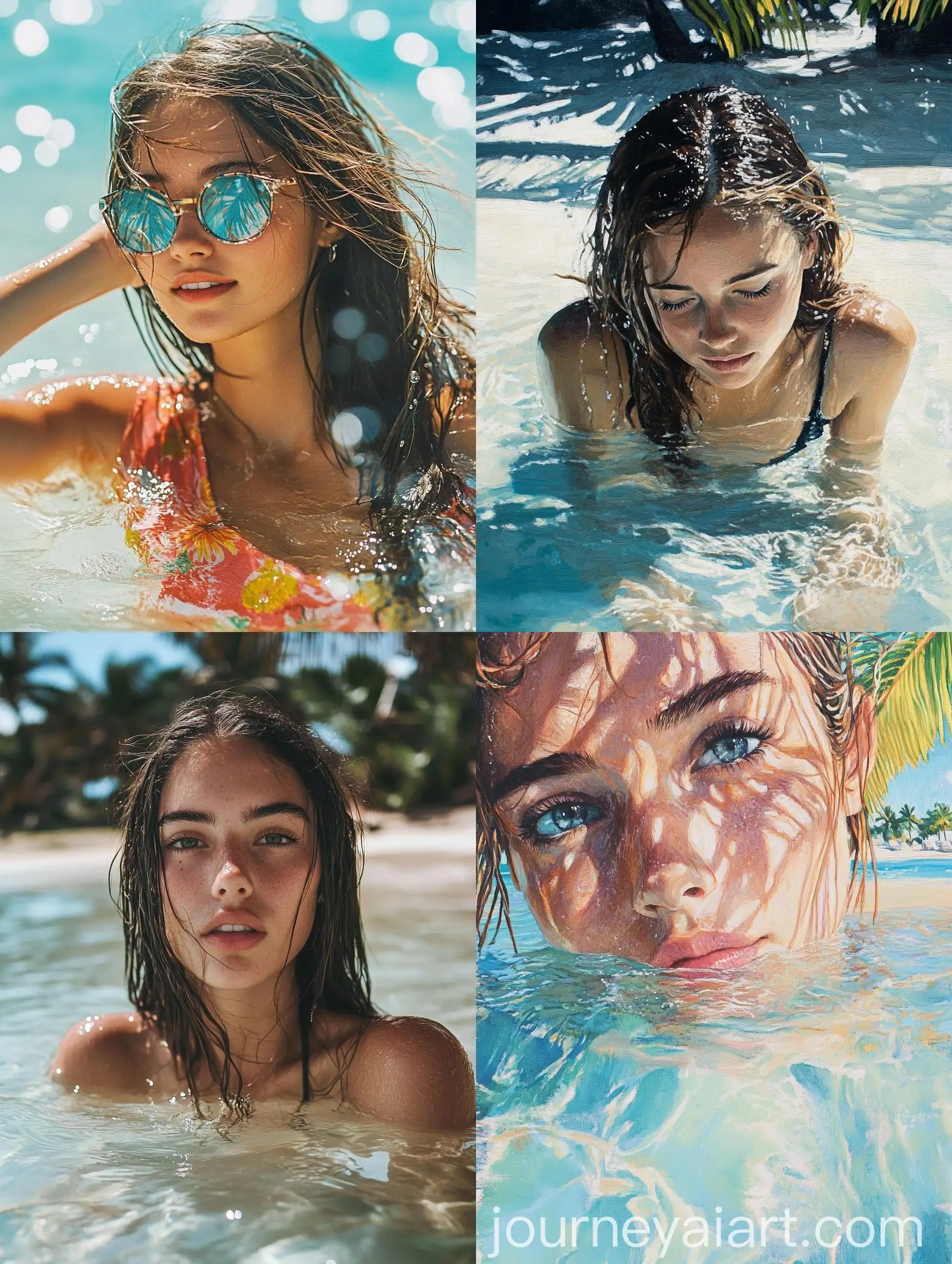 Young-Woman-Enjoying-Tropical-Beach-Water-Portrait-Photography