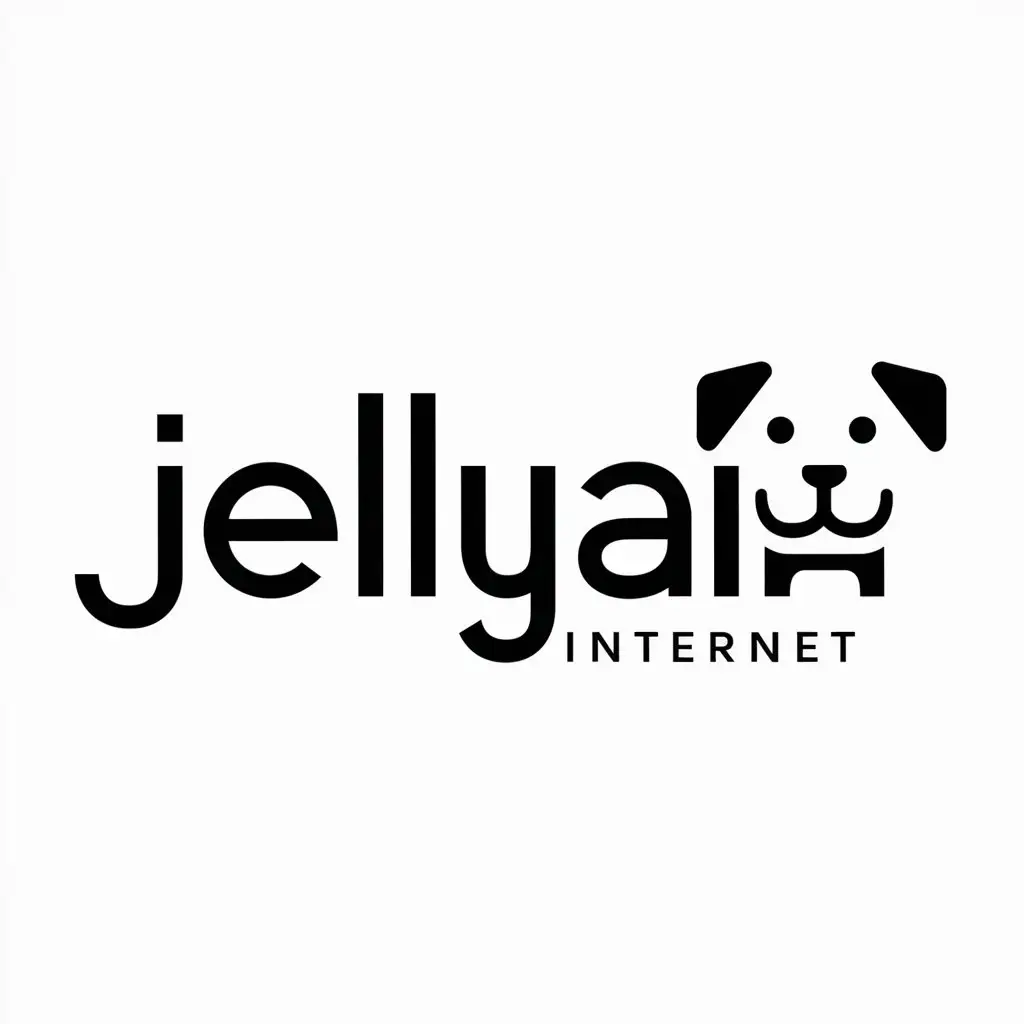 LOGO-Design-for-JELLYAI-Playful-Dog-Symbol-for-Internet-Industry